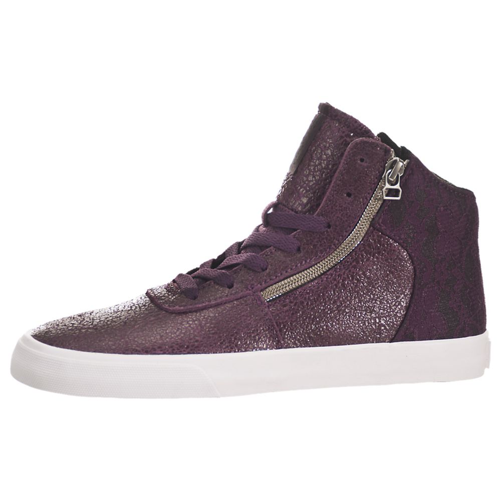 Chaussures de Skate Supra Cuttler Violette Potent Purple/White Femme | TLN-04842090